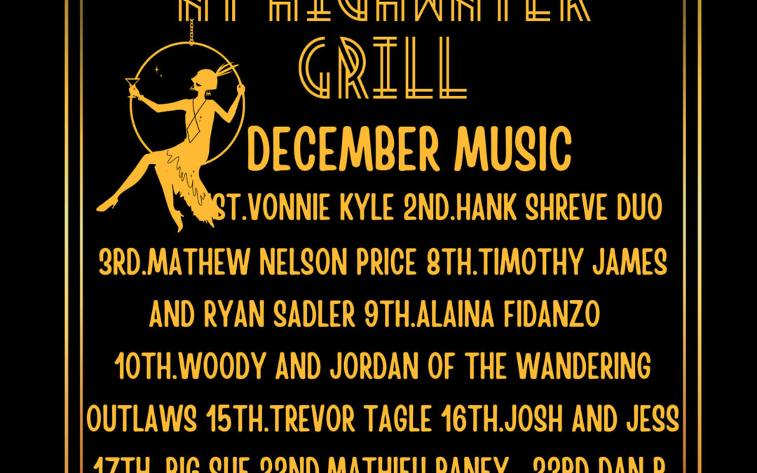 December Music at the High Water Grill